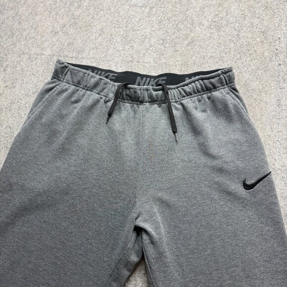 Nike Sweatpants Men XL Gray Tapered Open Hem 31" 860369 Fleece - Picture 3 of 16